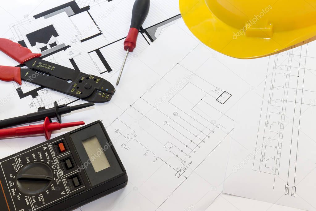 Electrician tools , instruments  and project design