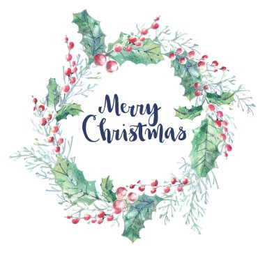 Noel çiçek kartı desen beyaz arka plan üzerinde