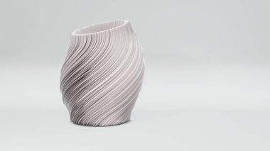 modern vazo 3d illüstrasyon