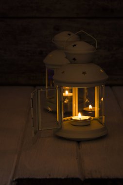 Tatil fener çok sıcak ve hoş ışık ile