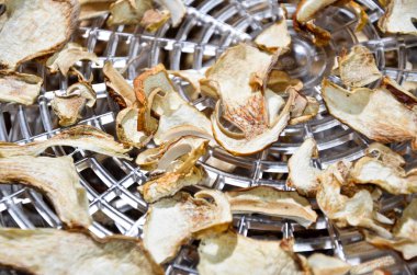 Kurutulmuş mantar yavaş yemek.