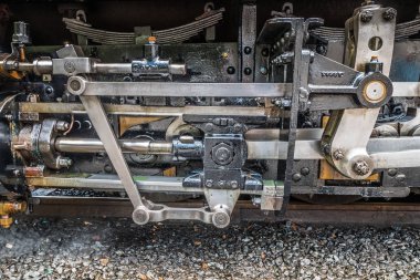 İngiltere'de bir buharlı tren bir parçası.