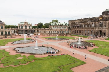 Bir bahçe şehir Dresden.