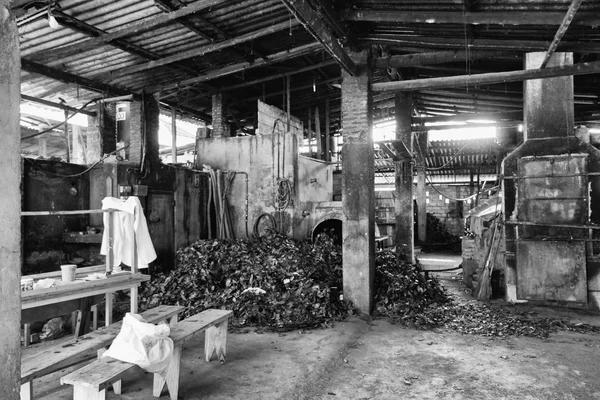 Güney Sri Lanka'nın eski bir yağ fabrika.