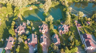 Bir semtte stok havadan görüntü