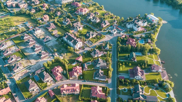 Stock Image Aérienne Quartier Résidentiel — Photo