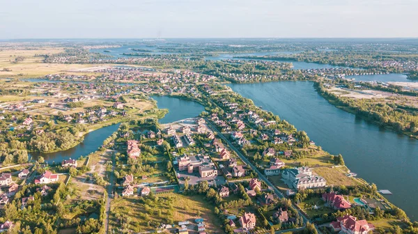 Lager Antenn Bild Ett Bostadsområde — Stockfoto