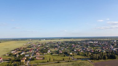 Özel yazlık üzerinde havadan görünümü