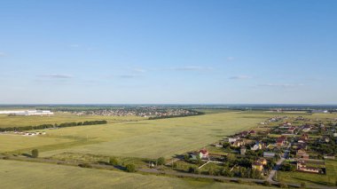 Özel yazlık üzerinde havadan görünümü
