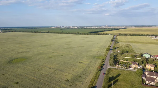 Özel yazlık üzerinde havadan görünümü