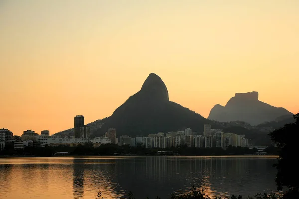 Lagoa Rodrigo de Freitas, Rio de Janeiro, Brezilya.