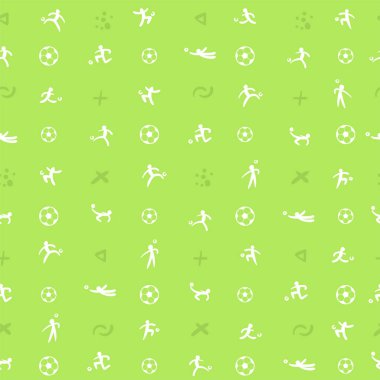 Futbol ya da futbol spor tema için seamless modeli arka plan