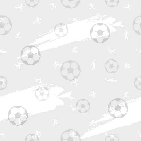 Vzor Bezešvé Pozadí Pro Fotbal Nebo Fotbal Sportovní Tematikou — Stockový vektor