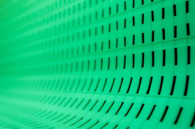 Kontrast yeşil geometrik desen arka plan veya doku. Öğeleri ve beyaz ışık satırlarında kare. Soyut phote benzer kumaş yapısı