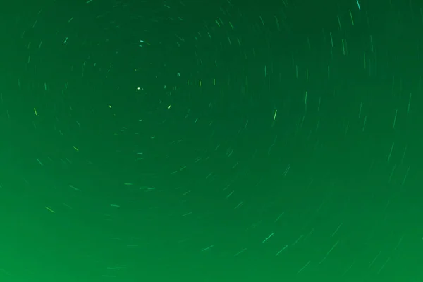 Background Circular Star Track Trajectory Green Clear Night Sky Symbol — Stock Photo, Image