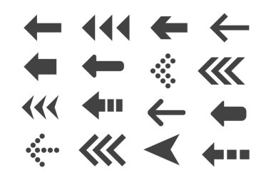 Vektör okları kümesi.