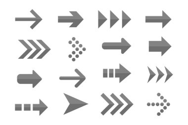 Vektör okları kümesi.