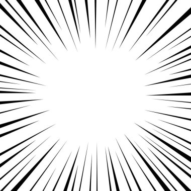 Comic Radidial Hız Çizgileri