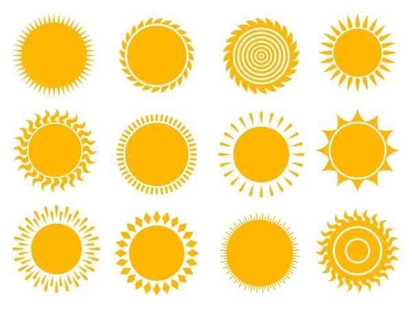 Icône Soleil Illustration Vectorielle — Image vectorielle