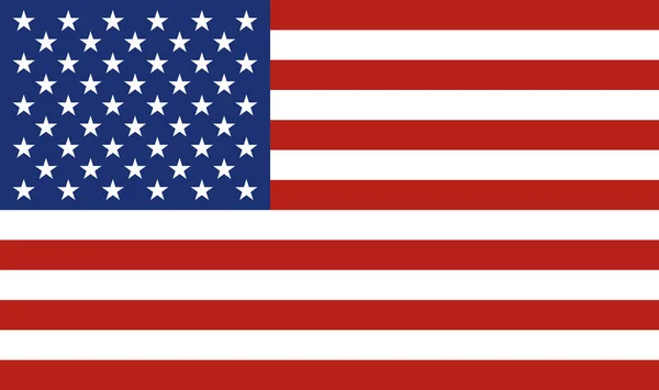 Amerikanische Flaggenvektorsymbole Flaches Design — Stockvektor