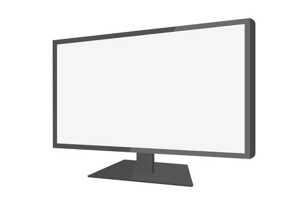 Leeres Computerbildschirm-Vektor-Symbol — Stockvektor