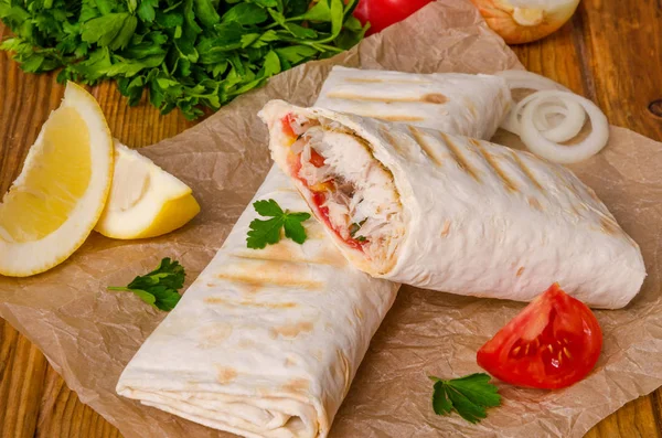 Makrele Brot Türkische Küche — Stockfoto