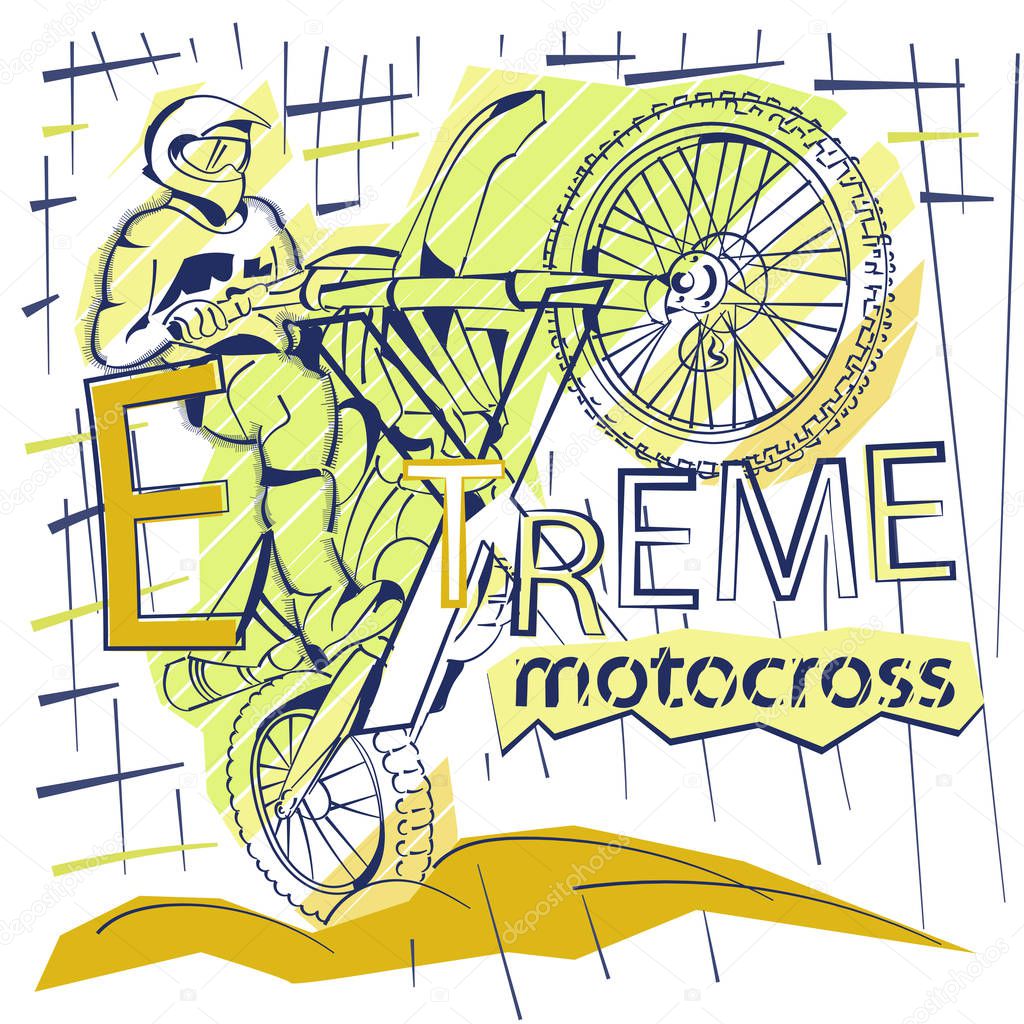 T shirt graphics, extreme print, moto sport.