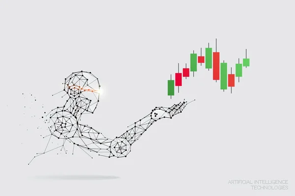 Las Partículas Arte Geométrico Línea Punto Technology Abstract Ilustración Vectorial — Archivo Imágenes Vectoriales