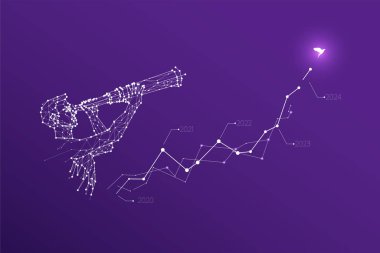 Parçacıklar, geometrik resim, çizgi ve nokta mühendislik