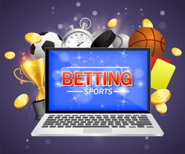 Online spor vektör poster afiş tasarım şablonu