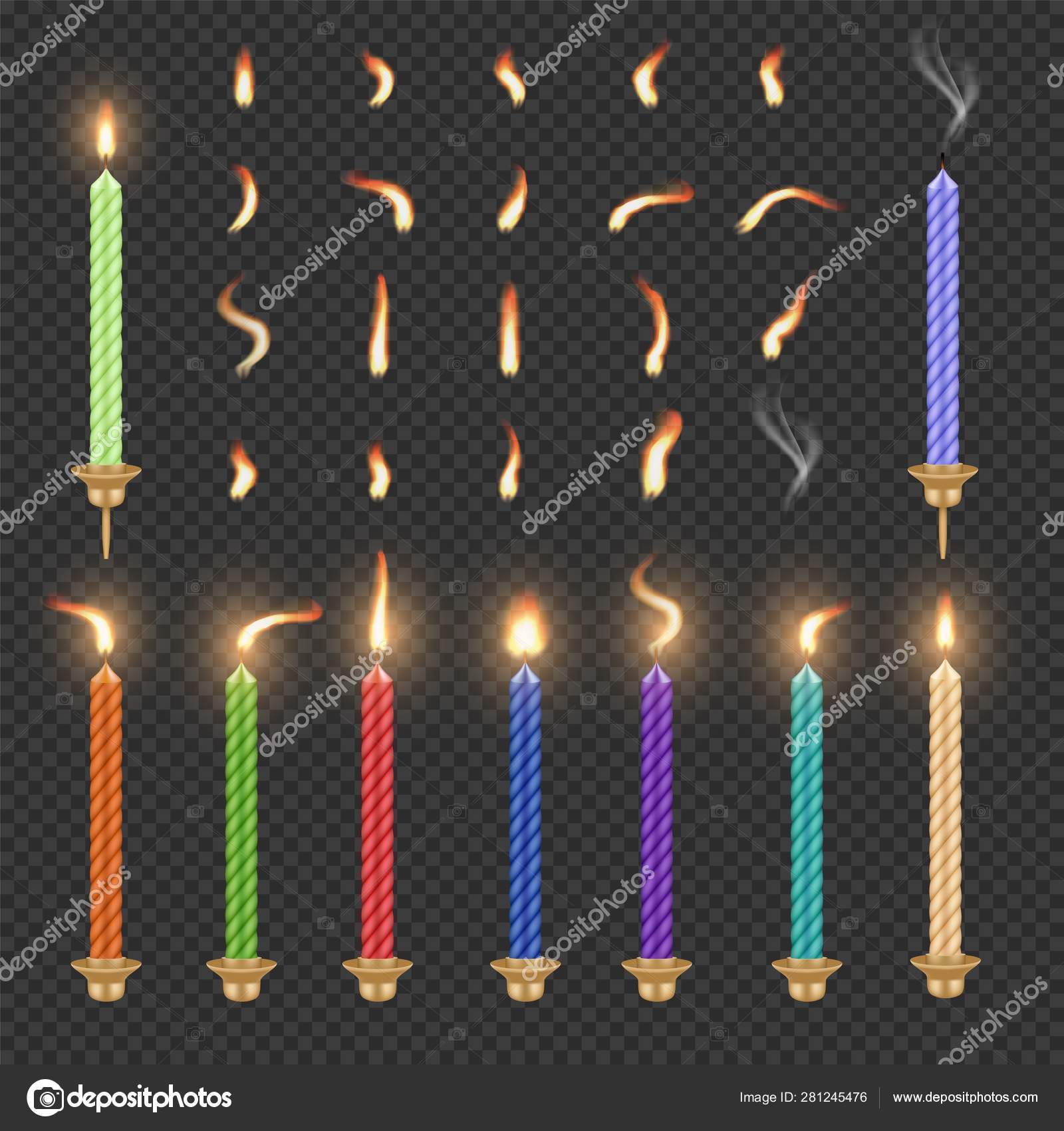 Birthday Candle And Flame Set Vector Isolated Illustration Vector Image By C Siberianart Vector Stock Birthday Candle And Flame Set Vector Isolated Illustration Vector Image By C Siberianart Vector Stock