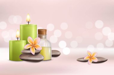 Spa salon hizmetleri vektör poster tasarım şablonu