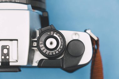Vintage, retro analog tek objektifli refleks fotoğraf makinesi