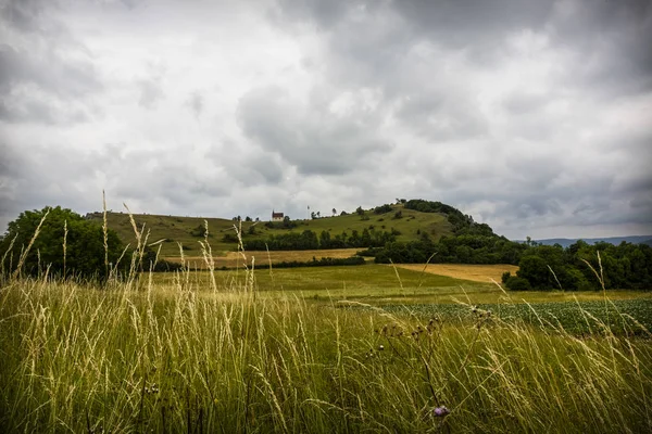 Zeugenberg Der Fraenkischen Schweiz Kirchenehrenbach Forchheim — Foto de Stock