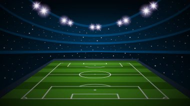 Boş alan arena Stadyumu, vektör çizim