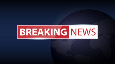 Son dakika haberleri, TV kanalı haber koruyucusu, vektör illüstrasyonu