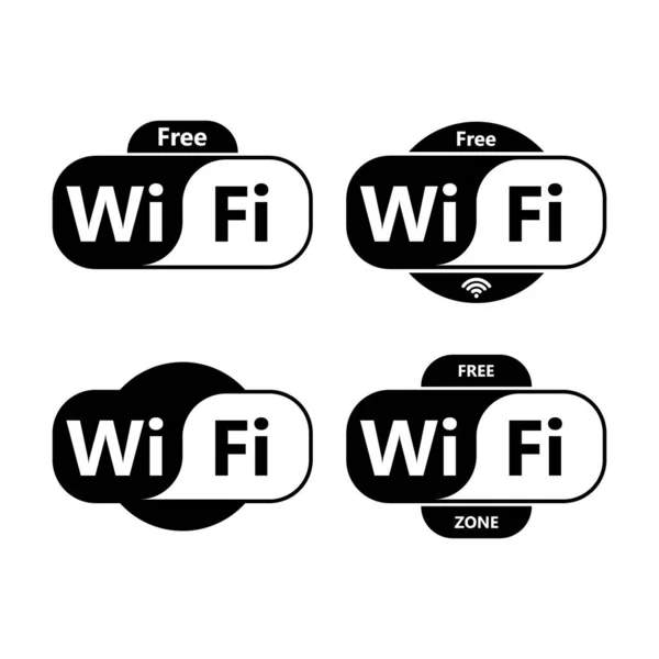 Wifi Symbol Drahtlose Netzwerktechnologie Vektorillustration — Stockvektor