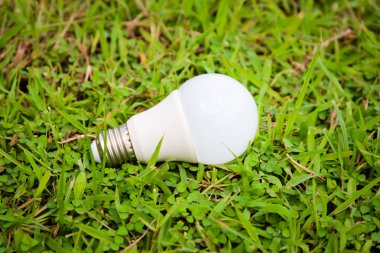 Ampul led aydınlatma ile çim katta