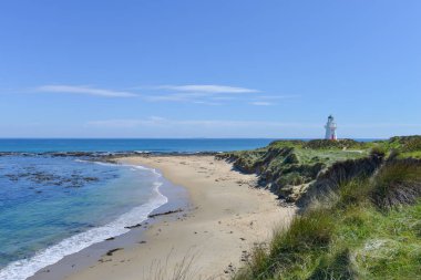 South Island Yeni Zelanda yılında deniz feneri