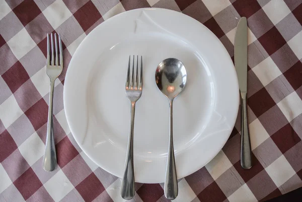 Utensil Dining Table — Stock Photo, Image