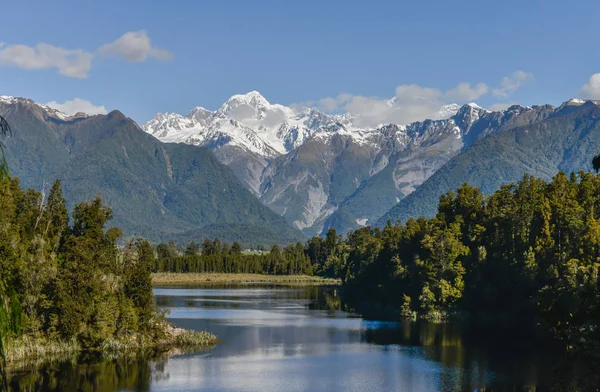 Lake Matheson Aussichtspunkt Neuseeland Südland — Stockfoto