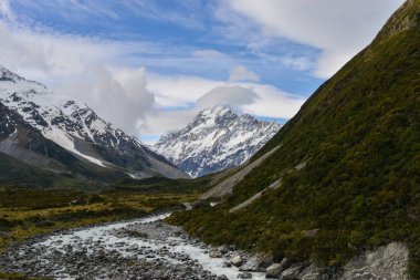 Mt Cook Yeni Zelanda akışları