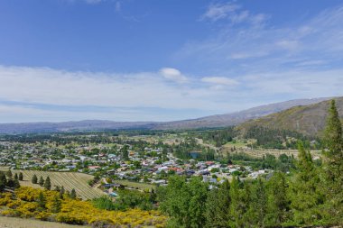 Üstten görünüm şehir Yeni Zelanda