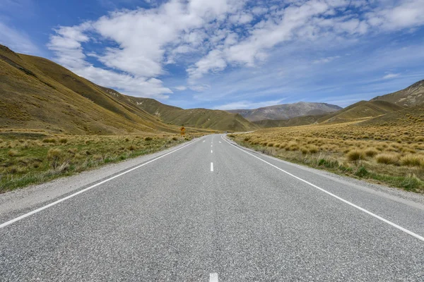 Yol çizgi Lindis seferde yeni Zealan