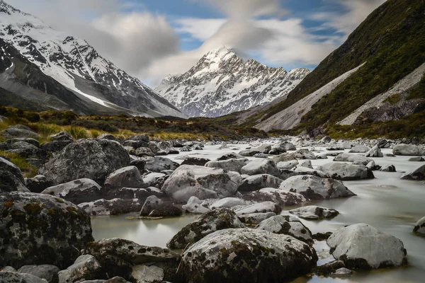 Yeni Zelanda - uzun pozlama Mt Cook