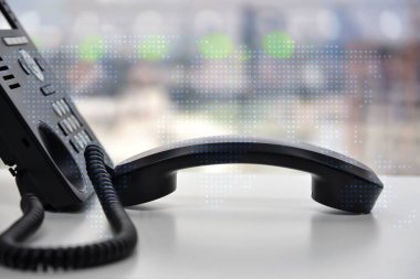 Ip Telefon iletişim için mavi Led dünya haritası çift pozlama