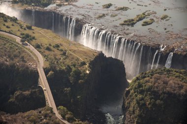 Victoria Falls aereal görünümü