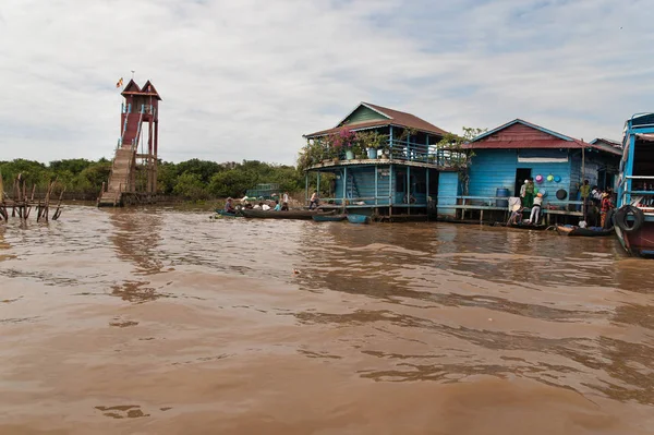Village Flottant Sur Lac Tonle Sap — Photo
