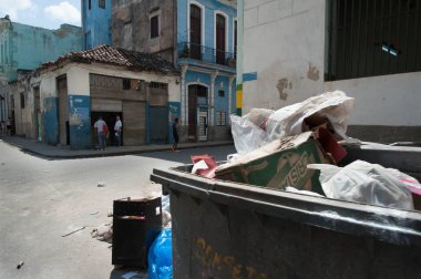 La habana 'da çöp.