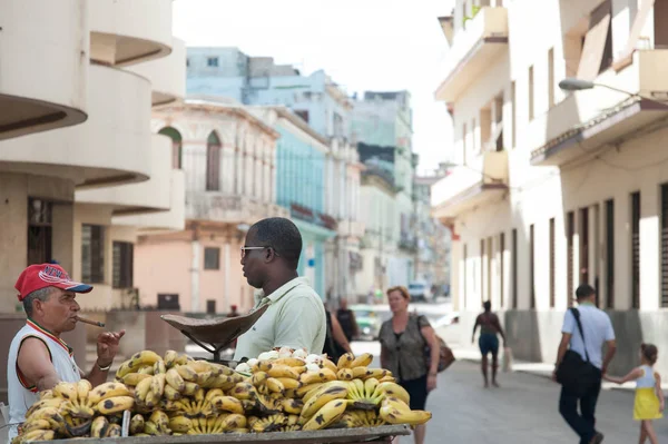 Fruttivendolo Fumare Sigaro Habana — Foto Stock